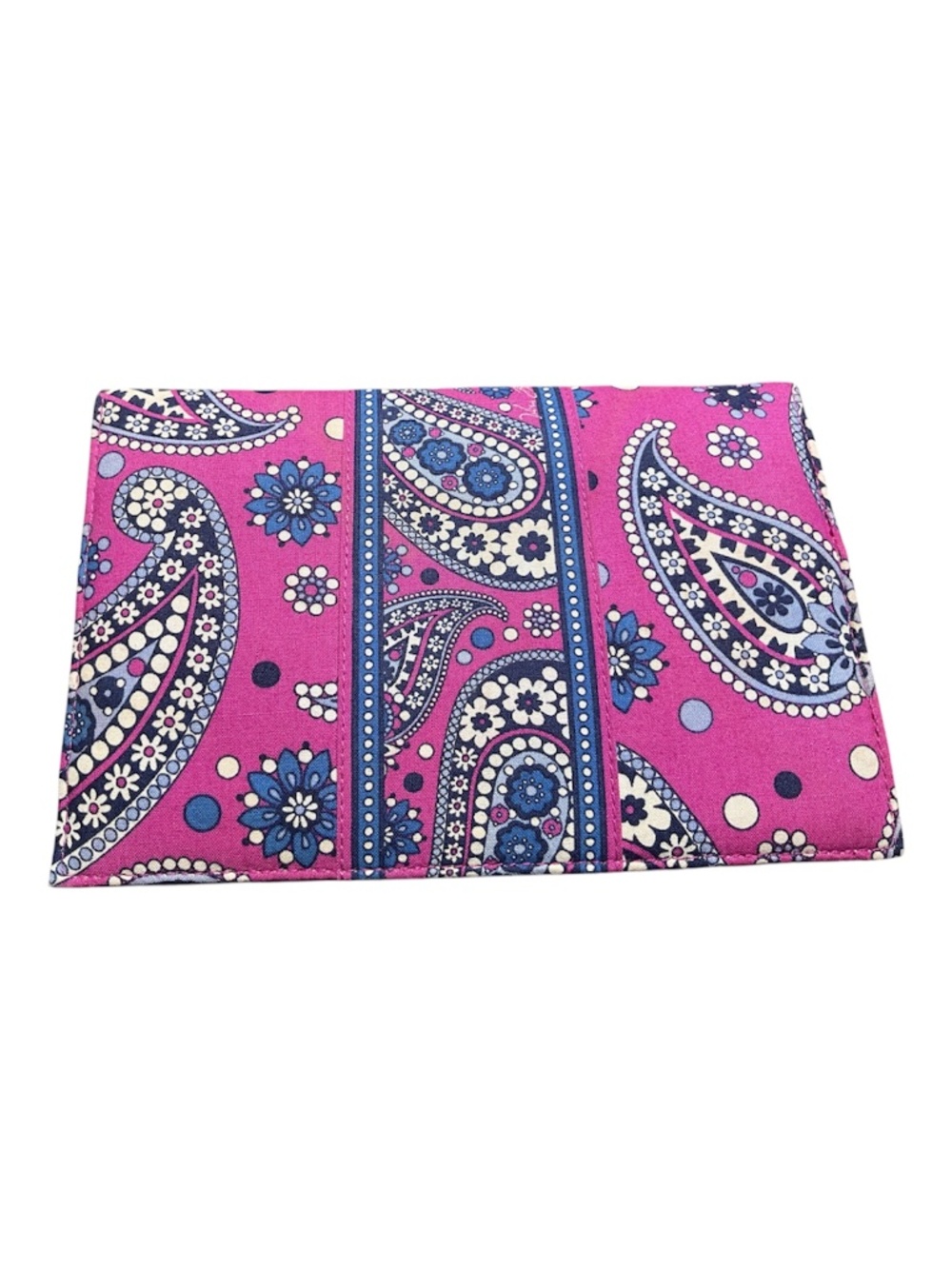 Vera Bradley Travel Envelope Wallet Boysenberry Paisley purple blue white - Picture 2 of 9